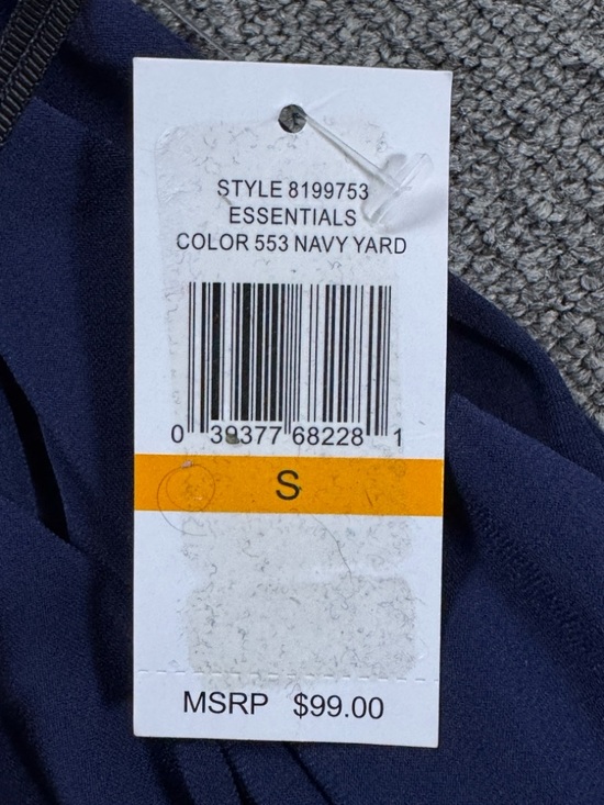 1. State Navy Midi Dress with Tie Waist Size Small Elegant Party Cocktail NEW - Picture 15 of 16